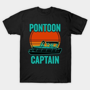 Pontoon Captain Funny Pontoon Boat Lover T-Shirt